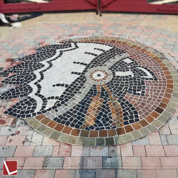 Motivpflasterung - Indianerkopf